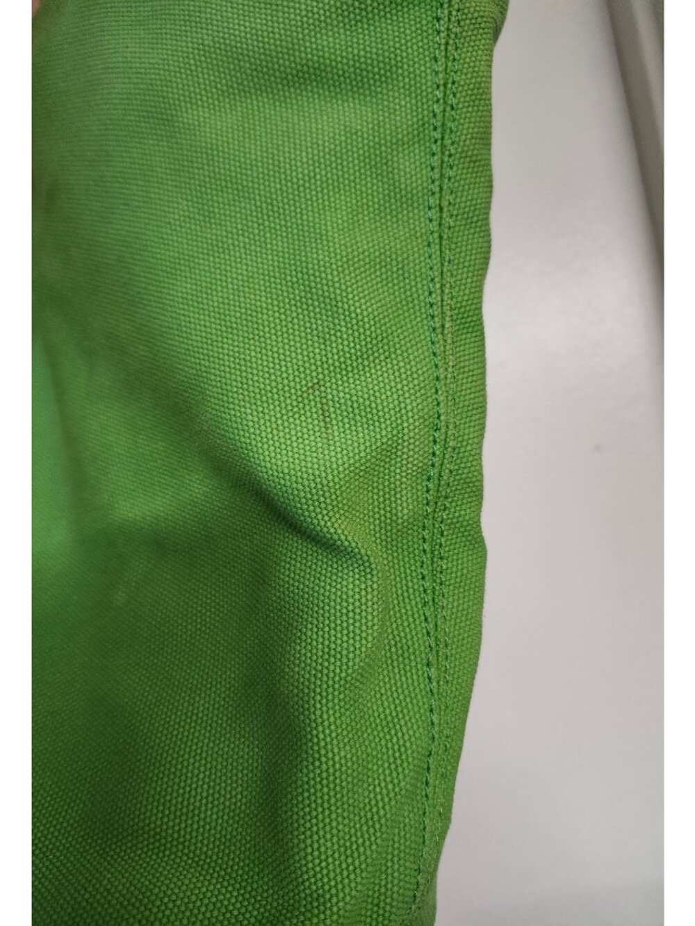 Kate Spade Lime Green G&T Beach Tote Bag Rope Handles Heavyweight Canvas - Picture 4 of 15